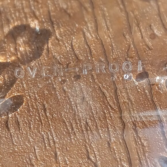 Vintage Anchor Hocking Savannah Clear Floral Glass Rectangular Baking Dish - Picture 12 of 14